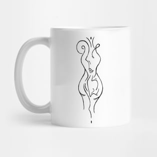 doodleflowFullFigure Mug